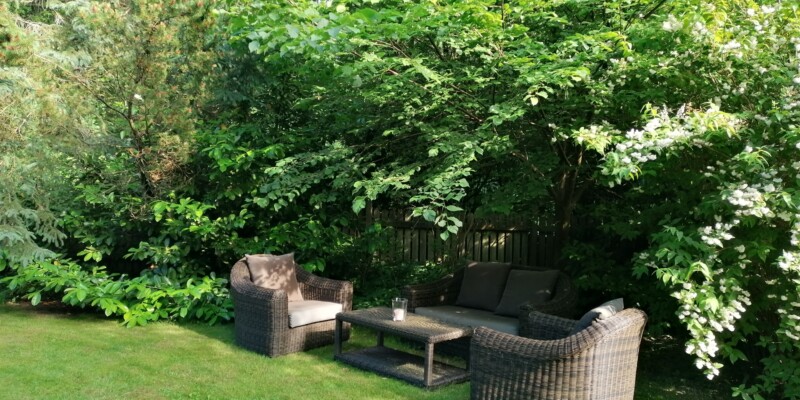 Leseecke im Garten Leseecke im Garten