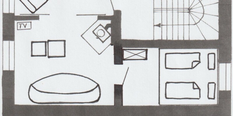 Ferienwohnung 2 Grundriss Ferienwohnung 2 und zusätzliches Dachzimmer